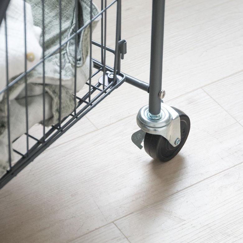 ランドリーワゴン ランドリー バスケット ワゴン 洗濯 カゴ 2段 トローリー ワイヤー 収納 キャスター付 タワー スクエア おしゃれ 北欧 ダルトン DULTON 90409 | ブランド登録なし | 12