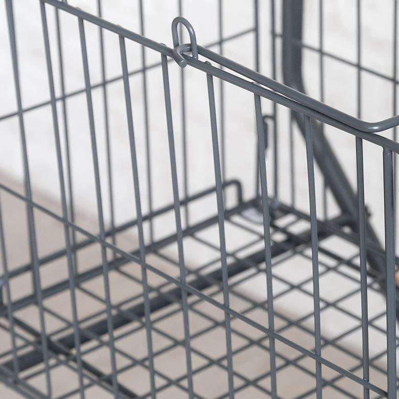 ランドリーワゴン ランドリー バスケット ワゴン 洗濯 カゴ 2段 トローリー ワイヤー 収納 キャスター付 タワー スクエア おしゃれ 北欧 ダルトン DULTON 90409 | ブランド登録なし | 13