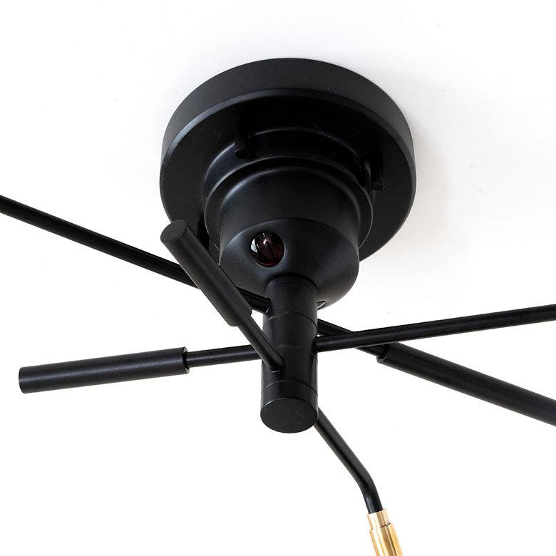 シーリング ライト 天井 照明 ３灯 E17 角度 調整 スチール 真鍮 スポット 60W 小型 電球 LED対応 回転 可能 おしゃれ モダン シンプル インターフォルム 90413 | INTERFORM | 18