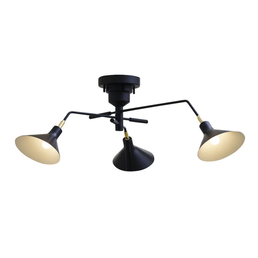 シーリング ライト 天井 照明 ３灯 E17 角度 調整 スチール 真鍮 スポット 60W 小型 電球 LED対応 回転 可能 おしゃれ モダン シンプル インターフォルム 90413 | INTERFORM | 20