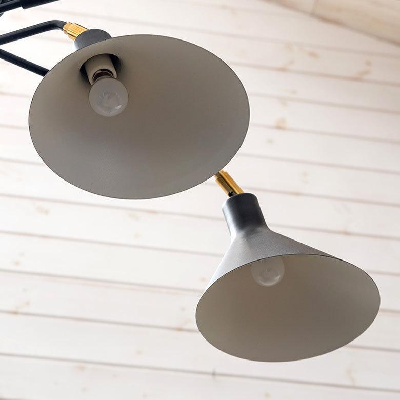 シーリング ライト 天井 照明 ３灯 E17 角度 調整 スチール 真鍮 スポット 60W 小型 電球 LED対応 回転 可能 おしゃれ モダン シンプル インターフォルム 90413 | INTERFORM | 04