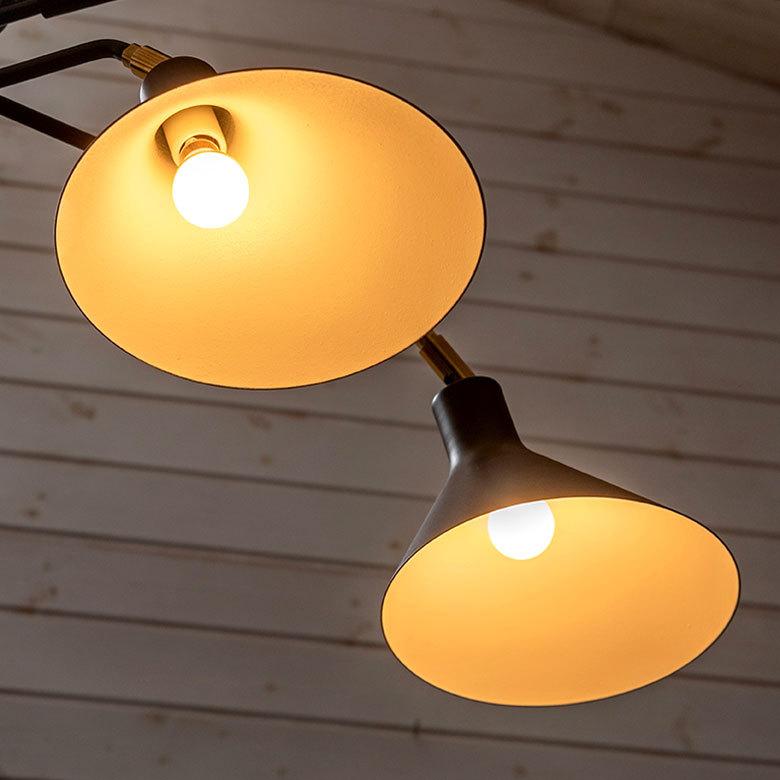 シーリング ライト 天井 照明 ３灯 E17 角度 調整 スチール 真鍮 スポット 60W 小型 電球 LED対応 回転 可能 おしゃれ モダン シンプル インターフォルム 90413 | INTERFORM | 05