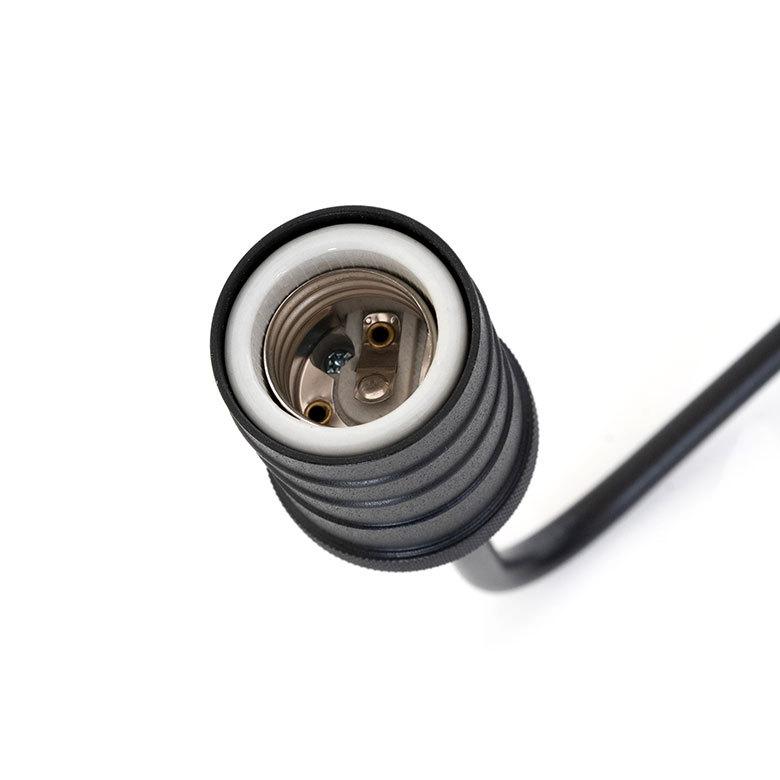 シーリング ライト 天井 照明 ３灯 E26 角度 調整 ソケット ランプ スチール ブラック 100W ハウス球 LED 裸電球 おしゃれ シンプル インターフォルム  90414 | INTERFORM | 12