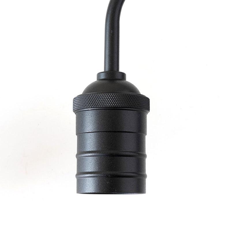 シーリング ライト 天井 照明 ３灯 E26 角度 調整 ソケット ランプ スチール ブラック 100W ハウス球 LED 裸電球 おしゃれ シンプル インターフォルム  90414 | INTERFORM | 17