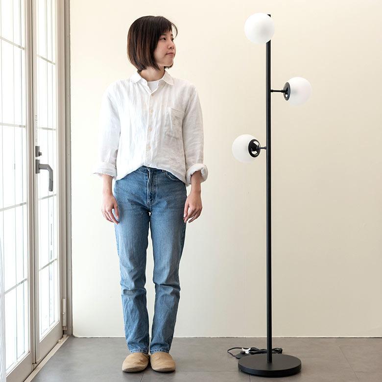 INTERFORM スタンドライト フロアライト 3灯 E17 球体 ガラス INTERFORM スタンドライト フロアライト 3灯 E17 球体 ガラス