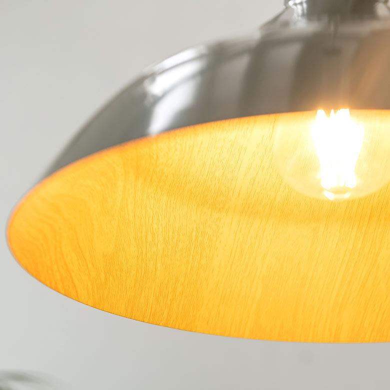 ペンダントライト ウッドデザイン ランプシェード グレー LED対応 天井照明 インテリア レトロ ナチュラル 北欧 インターフォルム 90416 | INTERFORM | 10