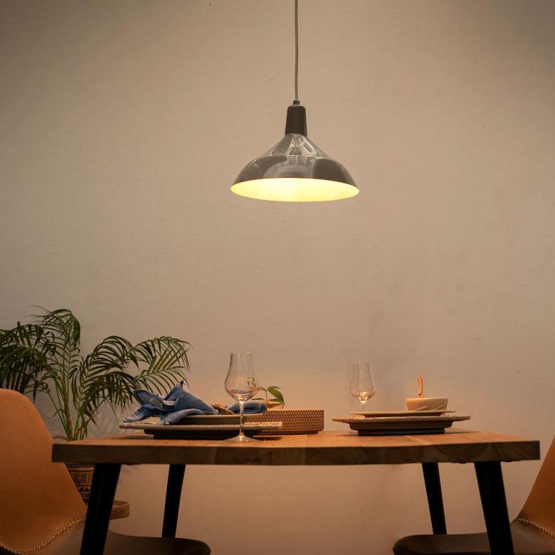 ペンダントライト ウッドデザイン ランプシェード グレー LED対応 天井照明 インテリア レトロ ナチュラル 北欧 インターフォルム 90416 | INTERFORM | 03