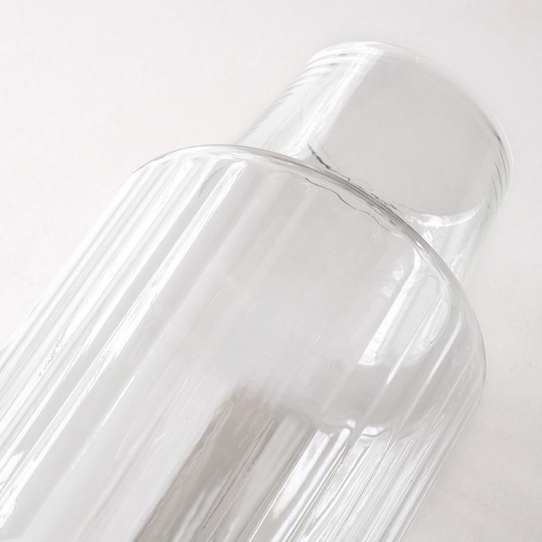 フラワーベース 花瓶 ガラス クリア 一輪挿し 高さ 18cm フラワー シンプル クリア サイクルガラス エコ おしゃれ Horn Please MADE 志成販売 90425 | ブランド登録なし | 14