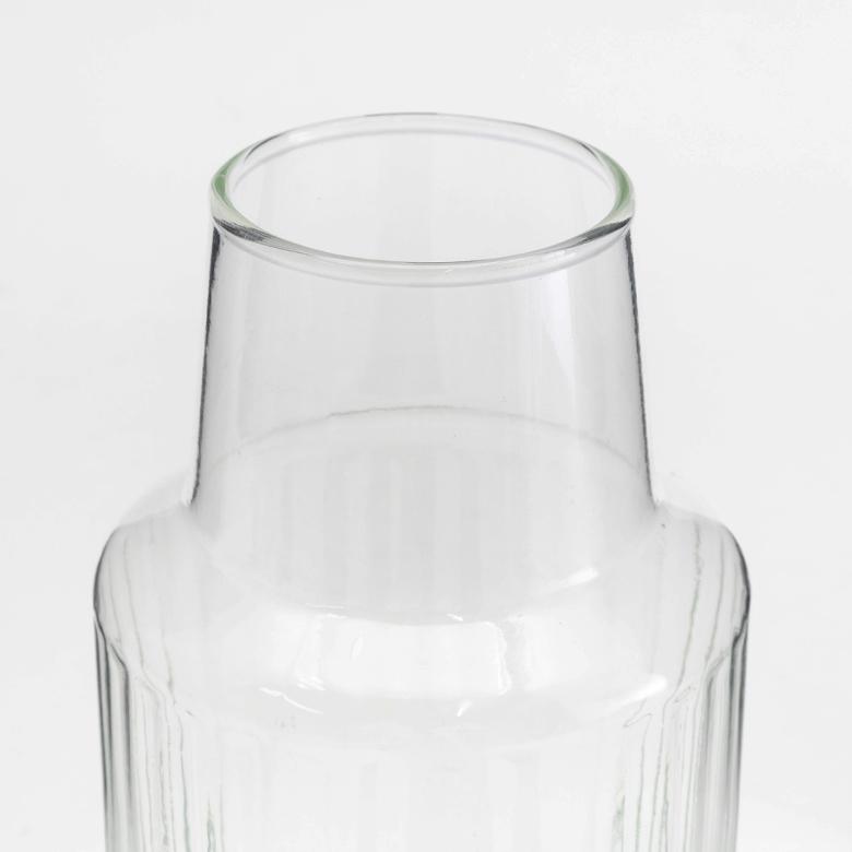 フラワーベース 花瓶 ガラス クリア 一輪挿し 高さ 18cm フラワー