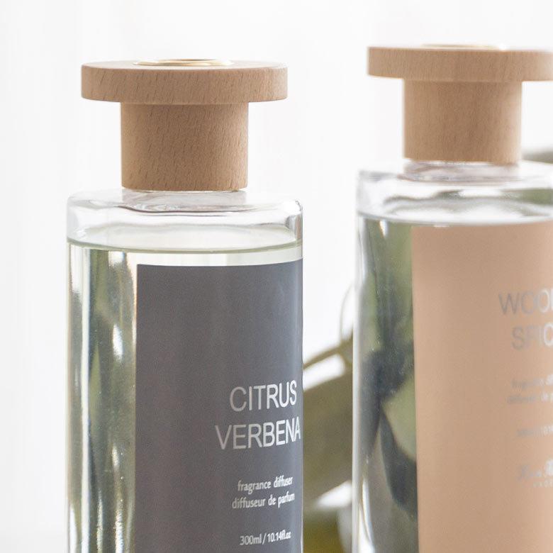 ディフューザー リードタイプ フレグランスオイル 300ml ガラス ウッド スティック  芳香　インテリア　90427 | ブランド登録なし | 16
