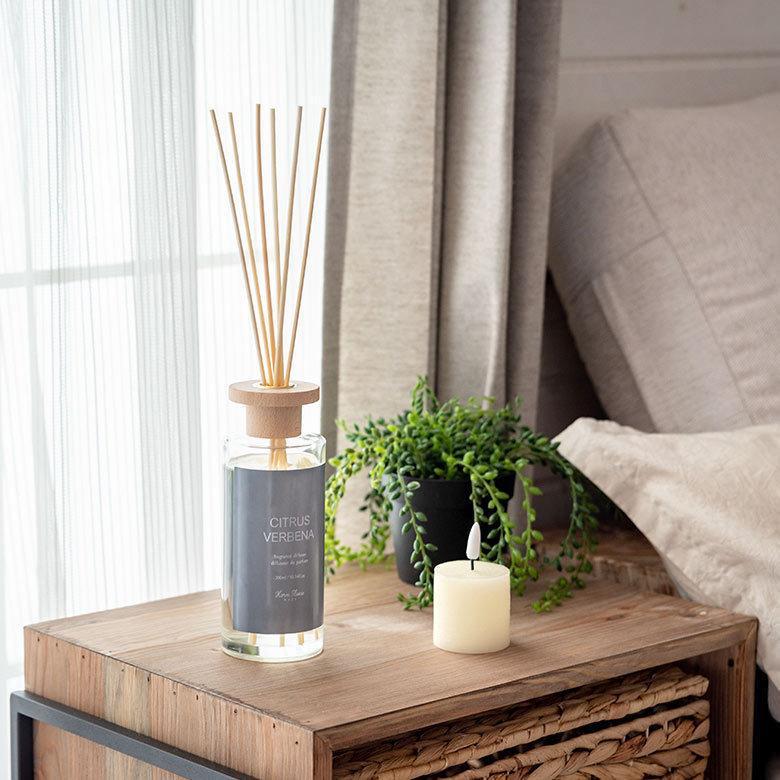 ディフューザー リードタイプ フレグランスオイル 300ml ガラス ウッド スティック  芳香　インテリア　90427 | ブランド登録なし | 21