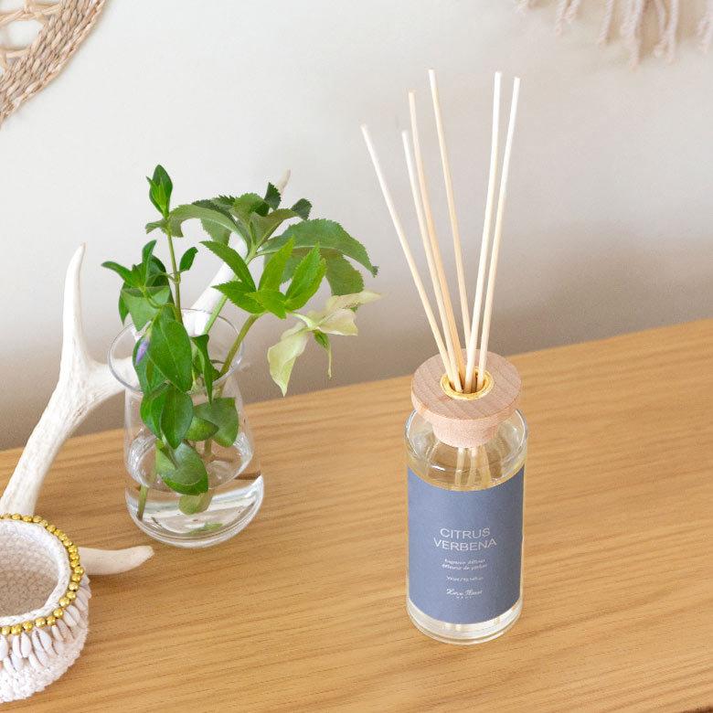 ディフューザー リードタイプ フレグランスオイル 300ml ガラス ウッド スティック  芳香　インテリア　90427 | ブランド登録なし | 10