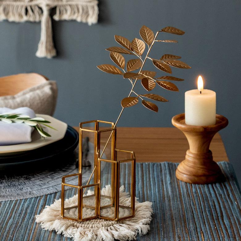 フェイク グリーン リーフ 枝 デコレーション 植物 モチーフ ボタニカル 雑貨 おしゃれ クリスマス アンティーク風 インテリア イベント 西海岸 90444 | ブランド登録なし | 08