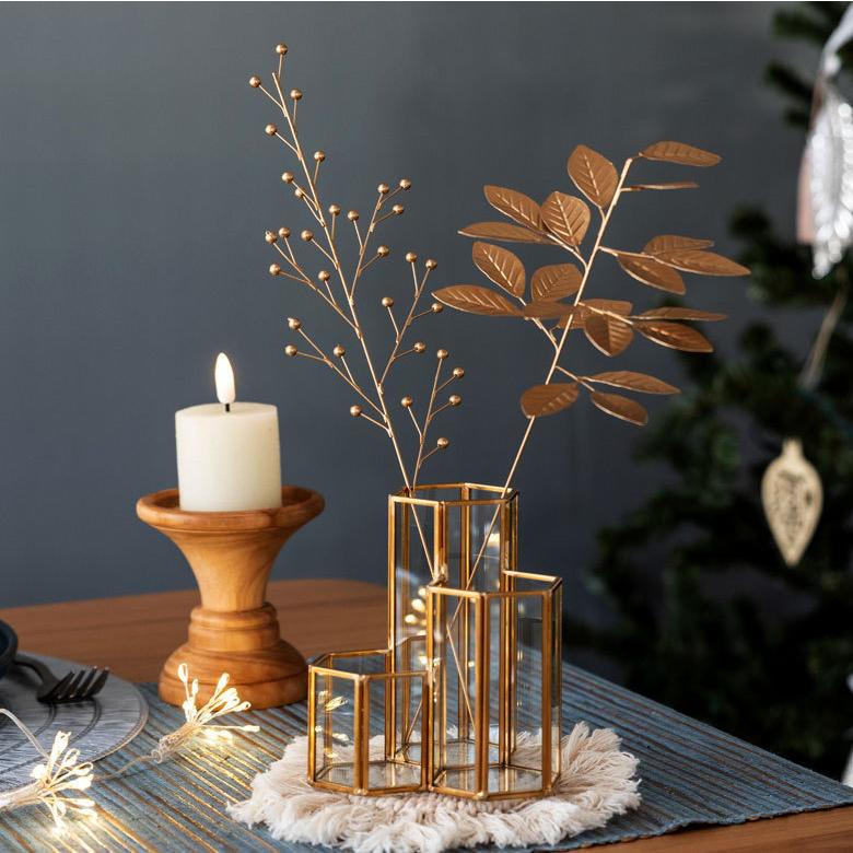 フェイク グリーン リーフ 枝 デコレーション 植物 モチーフ ボタニカル 雑貨 おしゃれ クリスマス アンティーク風 インテリア イベント 西海岸 90444 | ブランド登録なし | 09