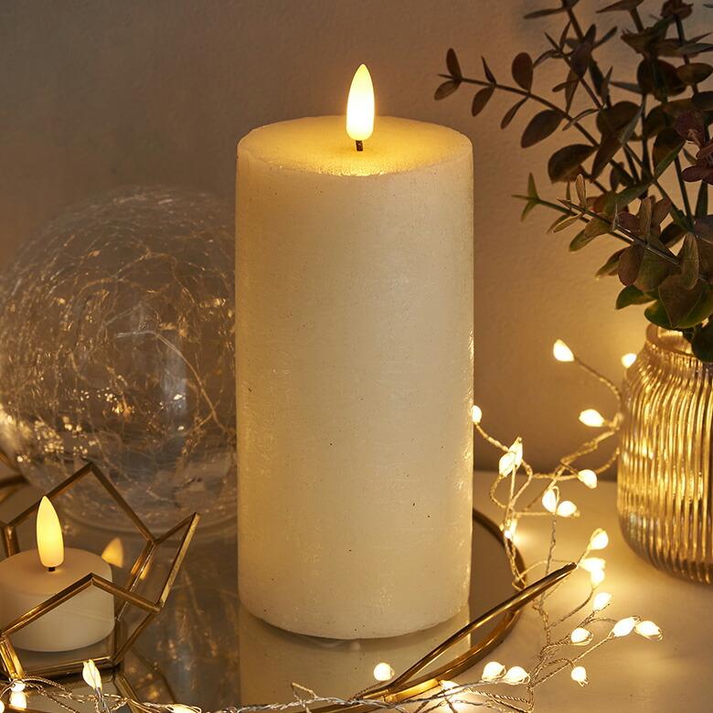 LED キャンドル ライト タワー ろうそく 電池式 クリスマス ハロウィン ディナー デコレーション 間接 照明 インテリア パーティー 北欧 雑貨 西海岸 90447 | ブランド登録なし
