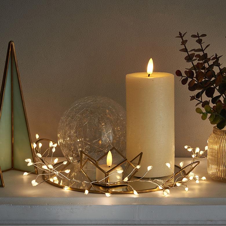 LED キャンドル ライト タワー ろうそく 電池式 クリスマス ハロウィン ディナー デコレーション 間接 照明 インテリア パーティー 北欧 雑貨 西海岸 90447 | ブランド登録なし | 10