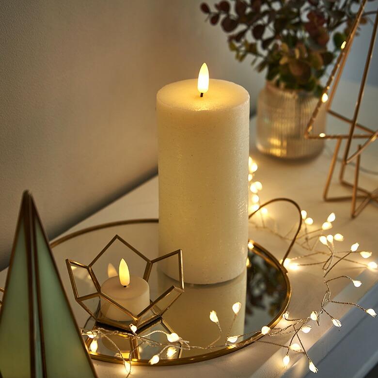 LED キャンドル ライト タワー ろうそく 電池式 クリスマス ハロウィン ディナー デコレーション 間接 照明 インテリア パーティー 北欧 雑貨 西海岸 90447 | ブランド登録なし | 01