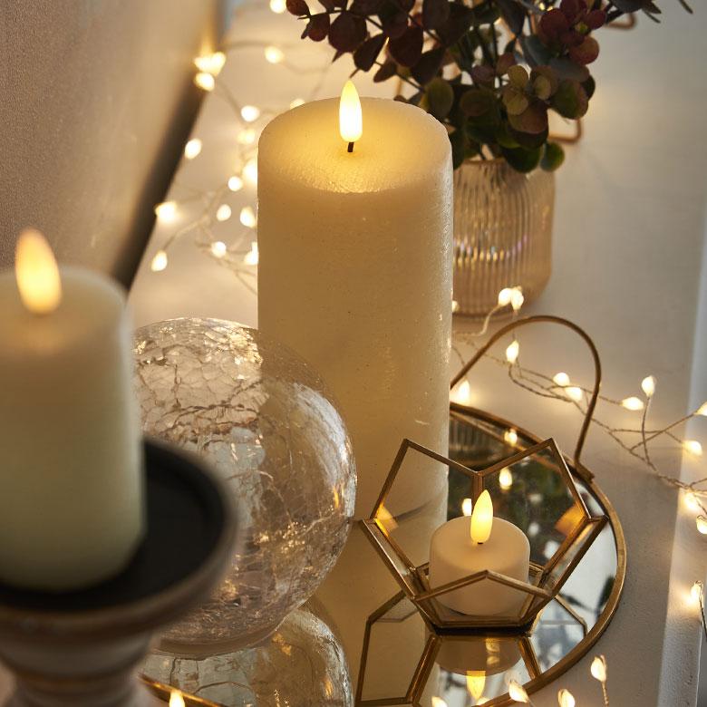 LED キャンドル ライト タワー ろうそく 電池式 クリスマス ハロウィン ディナー デコレーション 間接 照明 インテリア パーティー 北欧 雑貨 西海岸 90447 | ブランド登録なし | 05