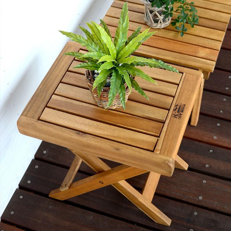 ガーデンテーブル テーブル 天然木 ロースタイル 折り畳み キャンプ アウトドア 91001 | ブランド登録なし | 01