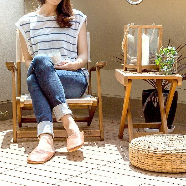 チェア ガーデンチェア フォールディングチェア 椅子 天然木 ロースタイル 折り畳み キャンプ アウトドア 91004 | ブランド登録なし | 04