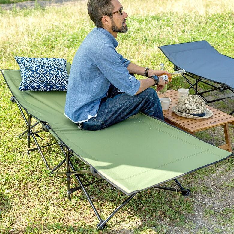 キャンピングベッド コット ハイコット 簡易 折りたたみ式 組立不要 スリーピングギア フォールディングチェア 91005 | ブランド登録なし | 07