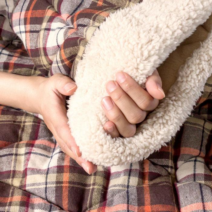 こたつ布団 正方形 約190×190cm チェック柄 ブラウン ブルー こたつ掛け布団 こたつぶとん シンプル 薄掛け CURTIS おしゃれ 洋風 西海岸 北欧 91015 | ブランド登録なし | 01