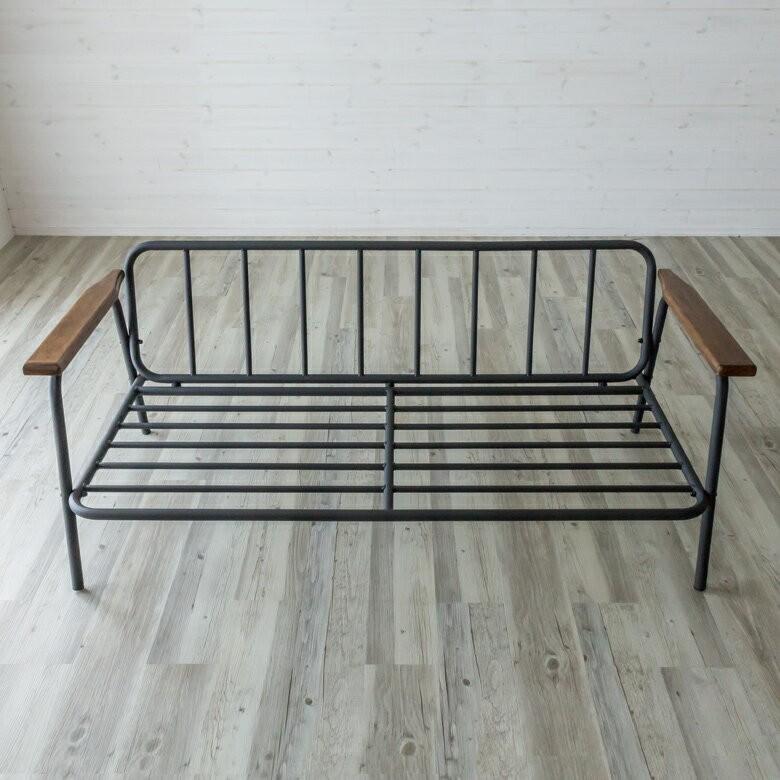 ソファー ソファ セトラシリーズ デニム ２人掛け おしゃれ ラブソファ 2P 生地 ブルー 西海岸 天然木 肘掛け ポケットコイル スチール製 男前 北欧 91017 | ブランド登録なし | 04