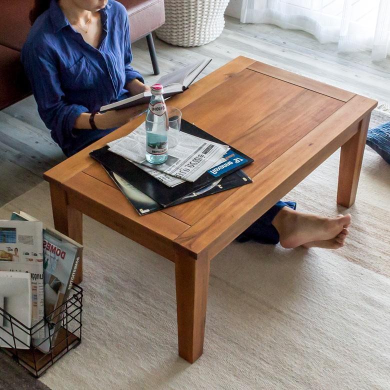 テーブル センターテーブル 木製 天然木 西海岸 男前 91022 | ブランド登録なし | 01