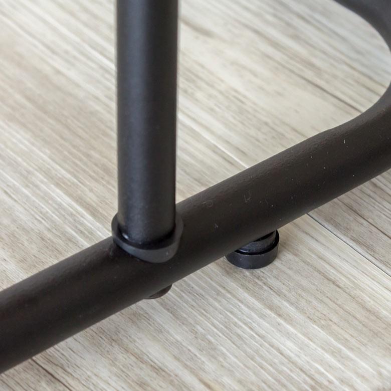 サイドテーブル コーヒーテーブル ミニテーブル 天然木製 スチール コの字型テーブル パソコン アンティーク おしゃれ 91023 | ブランド登録なし | 09