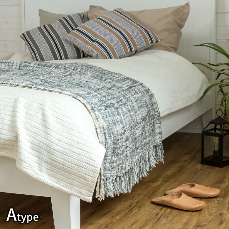 ブランケット 大判 おしゃれ ひざ掛け 膝掛け 約180×130cm 毛布 グレー インド製 ベッドスロー スローケット フリンジ 北欧 ポンチョ 91025 | ブランド登録なし | 04