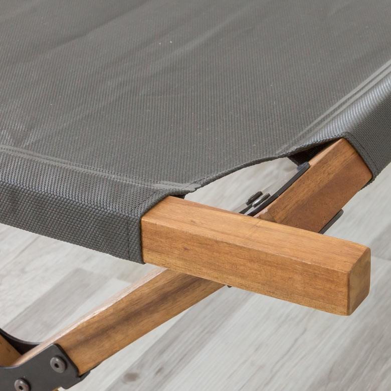 折りたたみ式 アカシア天然木 フォールディングベッド コット 91033 収納袋付 アウトドア キャンプ 野外 屋外 キャンプ用品 レジャー バルコニー リビング 91033 | ブランド登録なし | 14