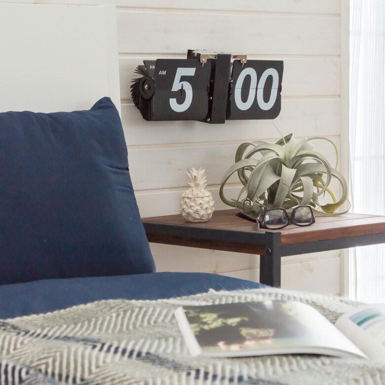 フリップクロック パタパタ 時計 壁掛け アンティーク 置時計 レトロ 卓上 ヴィンテージ フリップ時計 シンプル 電池式 アナログ 四角 アメリカン 男前 91036 | ブランド登録なし | 04