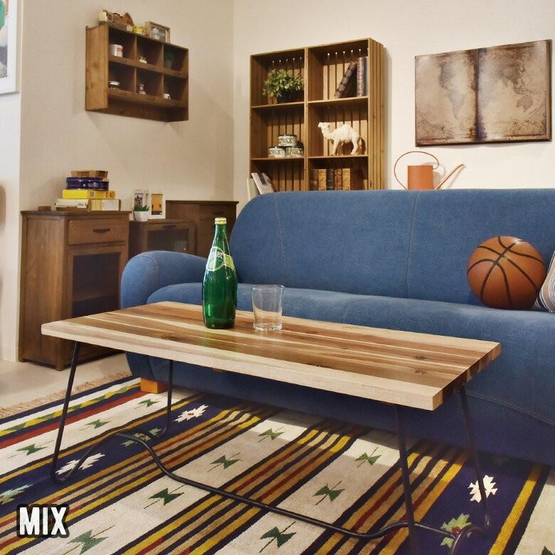 センターテーブル テーブル コーヒーテーブル 木製 おしゃれ アンティーク 天然木 無垢材 西海岸 男前 インテリア 91044 LEIGHTON レイトン | ブランド登録なし | 06