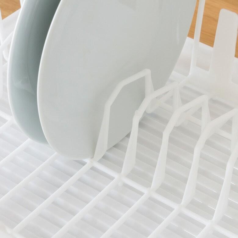 水切りラック おしゃれ 水切りカゴ 食器立てラック 皿立て プラスチック製 ディッシュラック 水切りトレー キッチン 完成品 キッチン用品 91048 | ブランド登録なし | 12