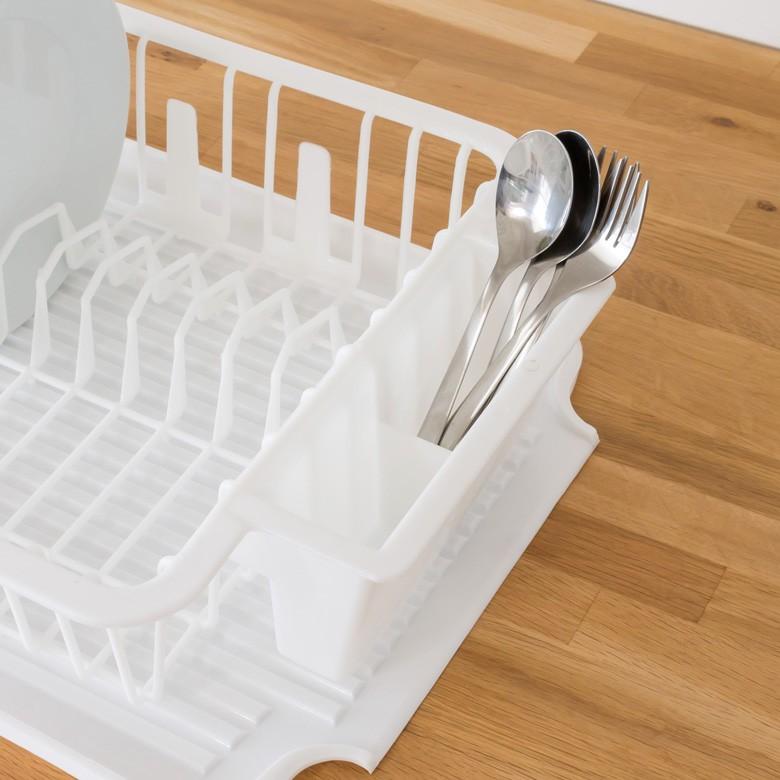 水切りラック おしゃれ 水切りカゴ 食器立てラック 皿立て プラスチック製 ディッシュラック 水切りトレー キッチン 完成品 キッチン用品 91048 | ブランド登録なし | 14