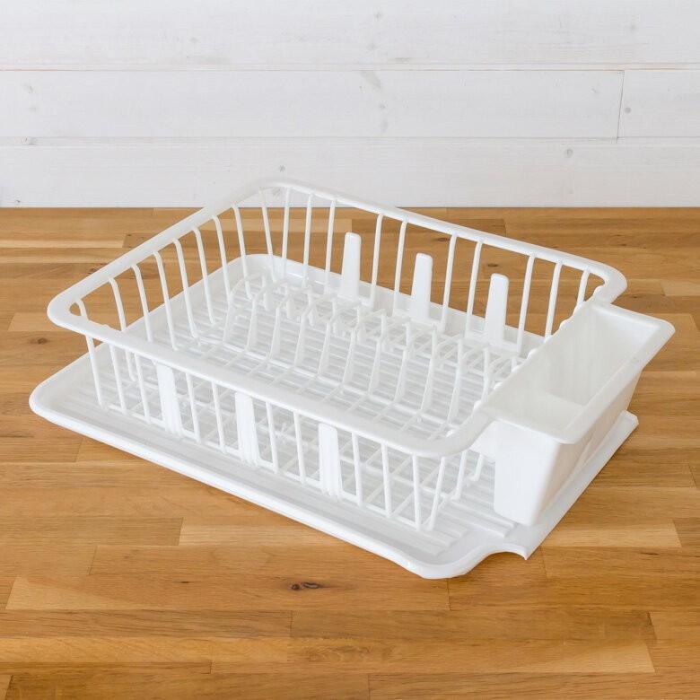 水切りラック おしゃれ 水切りカゴ 食器立てラック 皿立て プラスチック製 ディッシュラック 水切りトレー キッチン 完成品 キッチン用品 91048 | ブランド登録なし | 07