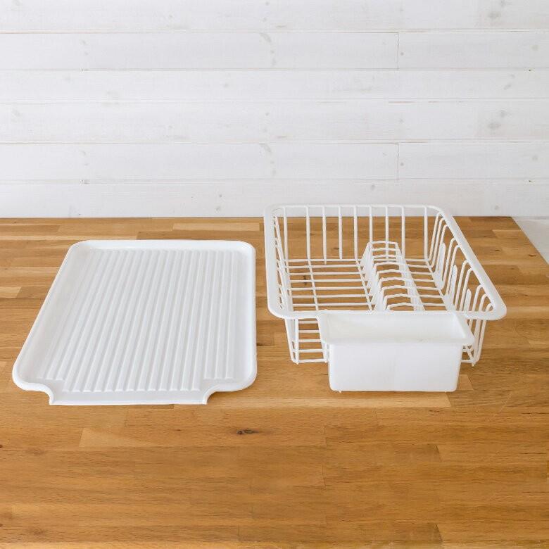 水切りラック おしゃれ 水切りカゴ 食器立てラック 皿立て プラスチック製 ディッシュラック 水切りトレー キッチン 完成品 キッチン用品 91048 | ブランド登録なし | 09
