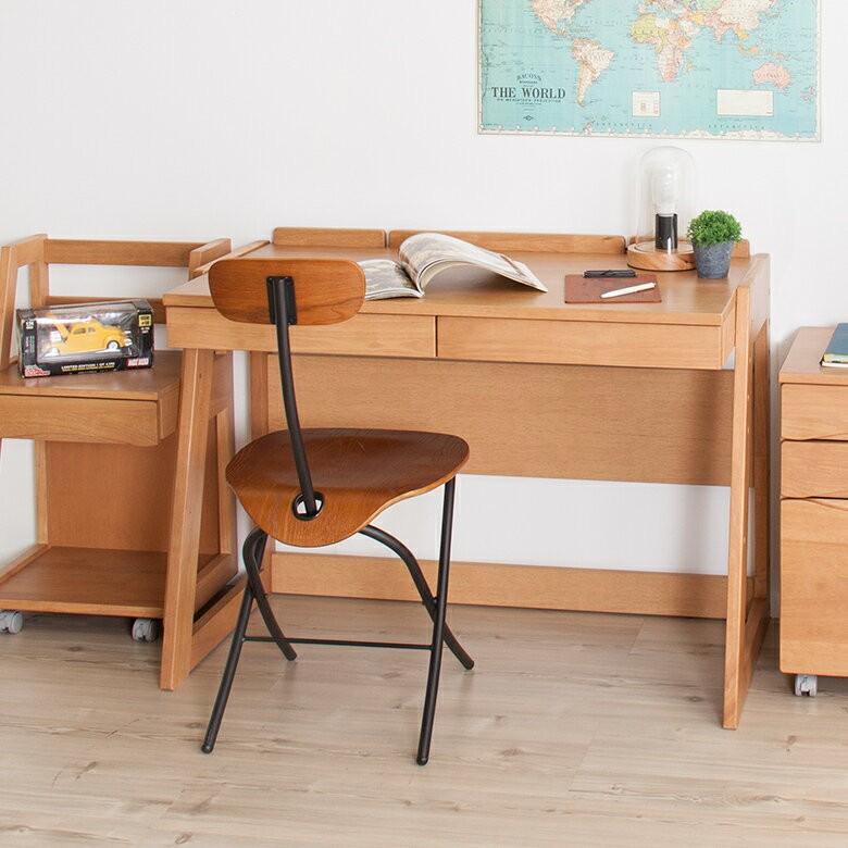 学習机 勉強机 学習デスク 子ども机 キッズデスク 机 デスク 天然木 コンパクト 高さ おしゃれ シンプル 子供用 91050 | ブランド登録なし | 04