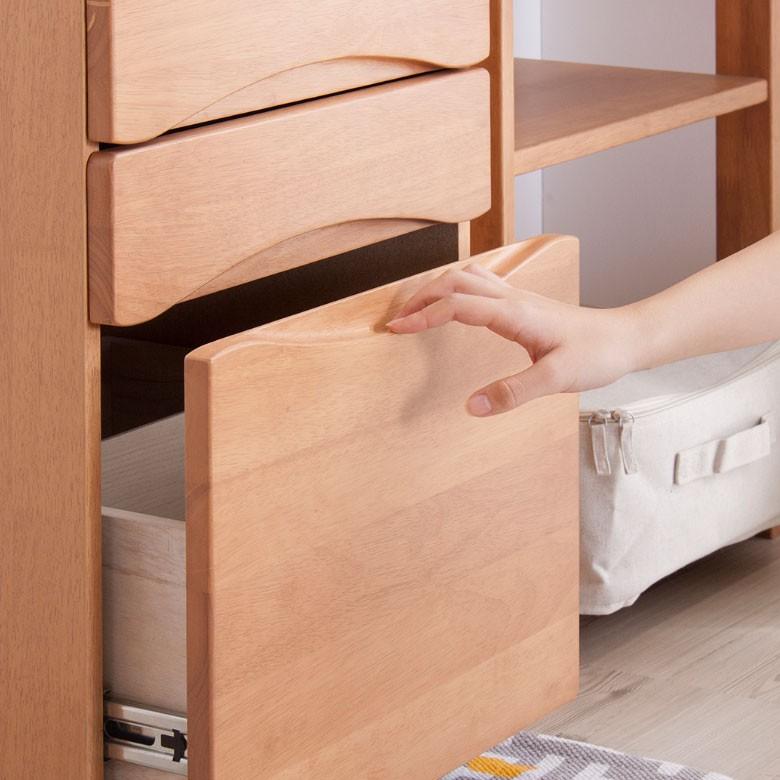 デスクワゴン チェスト サイドチェスト 3段 キッズ 木製 キャスター付き キャビネット 収納 サイドワゴン 子供用 勉強机 91051 | ブランド登録なし | 11