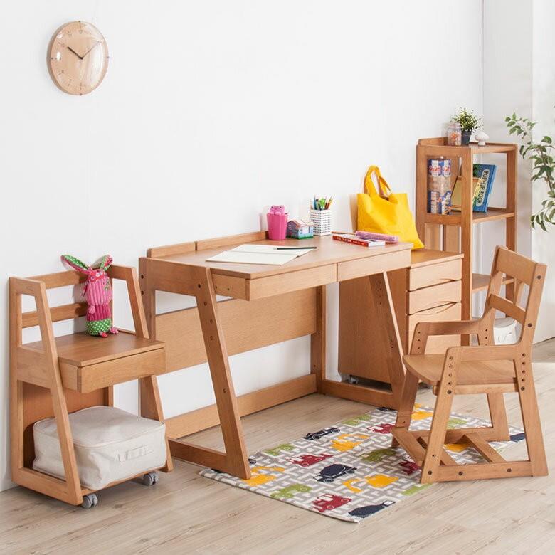 デスクワゴン チェスト サイドチェスト 3段 キッズ 木製 キャスター付き キャビネット 収納 サイドワゴン 子供用 勉強机 91051 | ブランド登録なし | 06