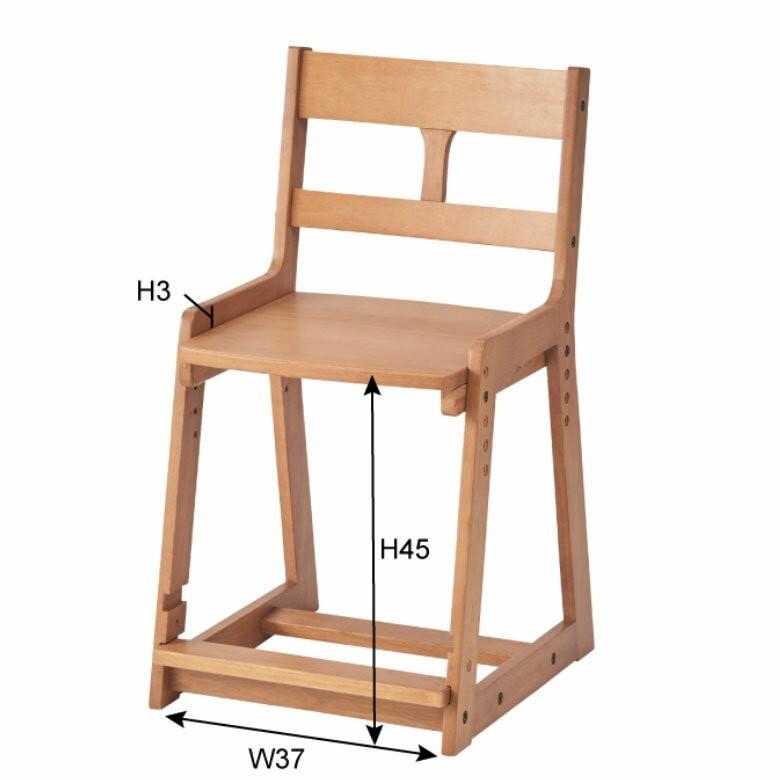 学習チェア チェア イス 椅子 子供用 子ども キッズ 学習机 木製 高さ調節 リビング学習 天然木 オシャレ 北欧 組み立て 91052 | ブランド登録なし | 11