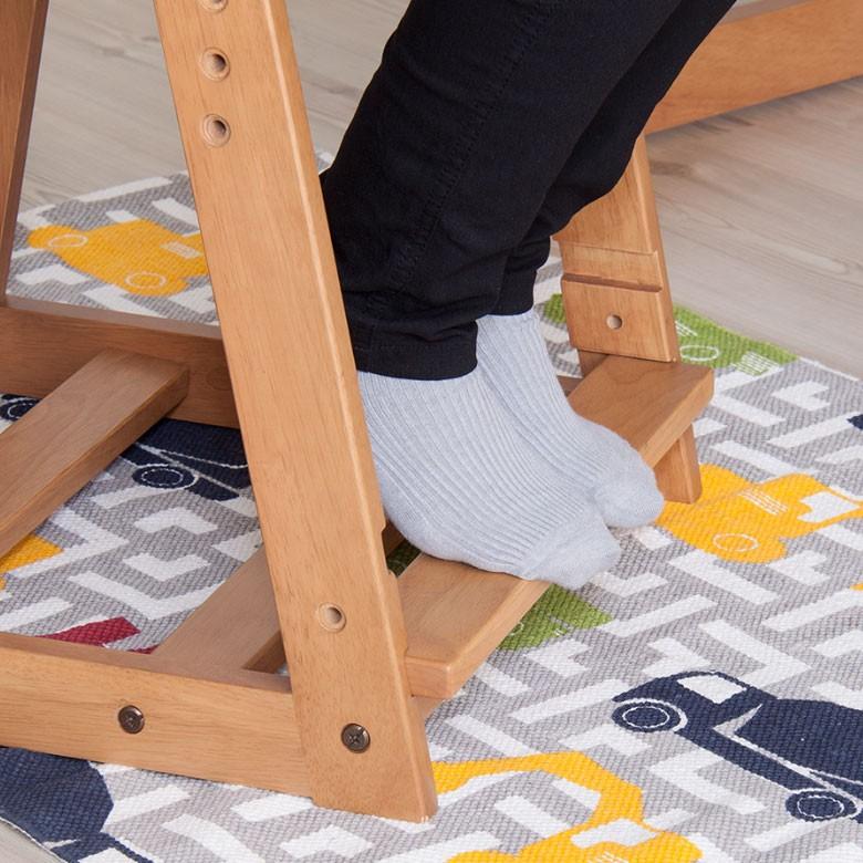 学習チェア チェア イス 椅子 子供用 子ども キッズ 学習机 木製 高さ調節 リビング学習 天然木 オシャレ 北欧 組み立て 91052 | ブランド登録なし | 07