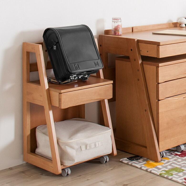 ランドセルラック 収納ラック ランドセル収納 ラック ランドセル置き キャスター付き 天然木 学習机 子ども 子供用 キッズ家具 91054 | ブランド登録なし | 02