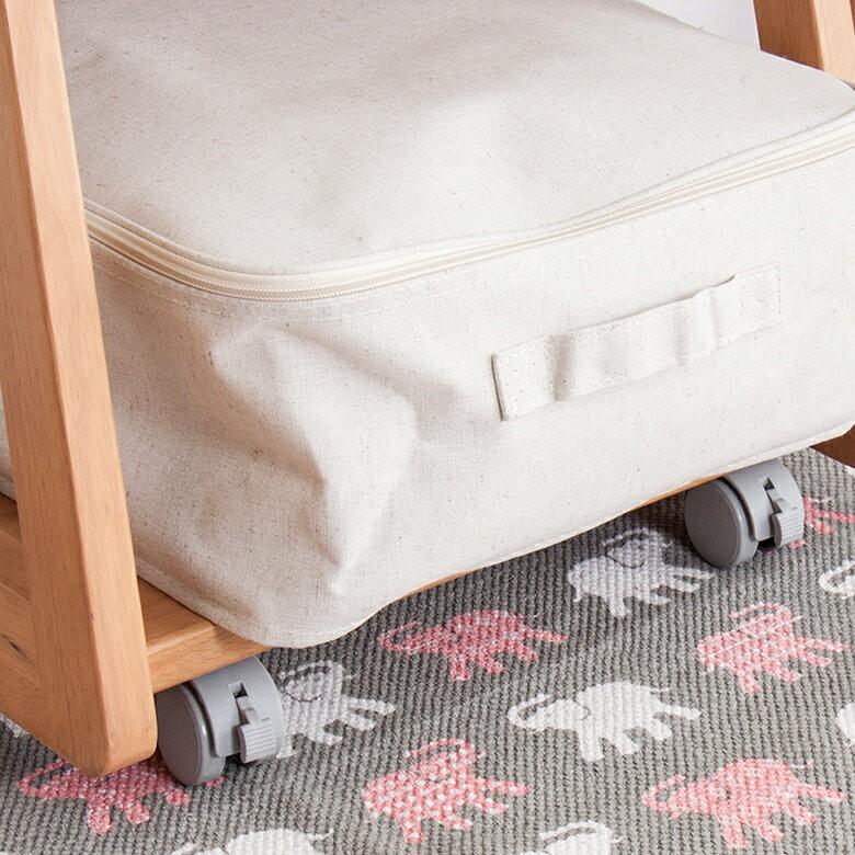 ランドセルラック 収納ラック ランドセル収納 ラック ランドセル置き キャスター付き 天然木 学習机 子ども 子供用 キッズ家具 91054 | ブランド登録なし | 06