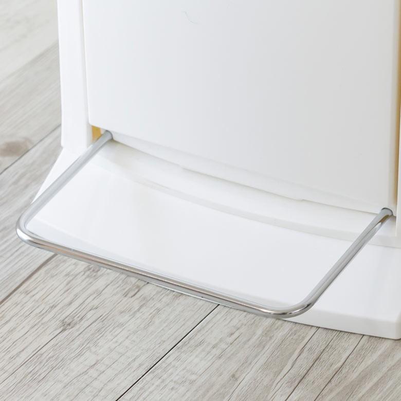 ゴミ箱 ダストボックス 分別 2段 20L おしゃれ ごみ スリム フラ付き 蓋 ペダル シンプル くずかご コンパクト 細い 91060 | ブランド登録なし | 08
