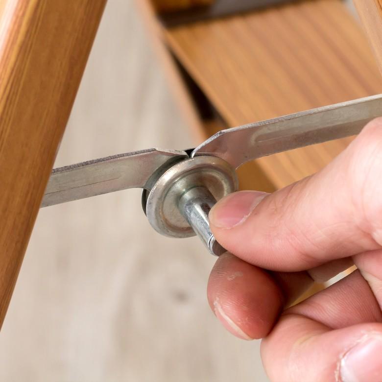 ステップスツール 木目調 スツール 脚立 踏み台 折りたたみ アルミ 軽量 持ち運び おしゃれ 台 Sサイズ 91066 | ブランド登録なし | 04