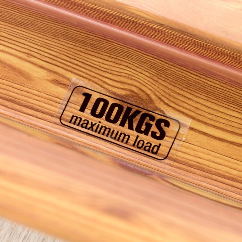 ステップスツール 木目調 スツール 脚立 踏み台 折りたたみ アルミ 軽量 持ち 運び おしゃれ 台 Mサイズ 91067 | ブランド登録なし | 05