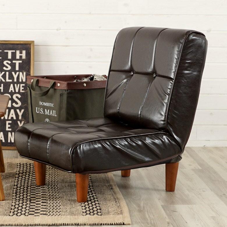 2WAYフロアソファ 座椅子 脚付き ローソファ 1人掛け 男前 こたつ 炬燵 91071 | ブランド登録なし | 01