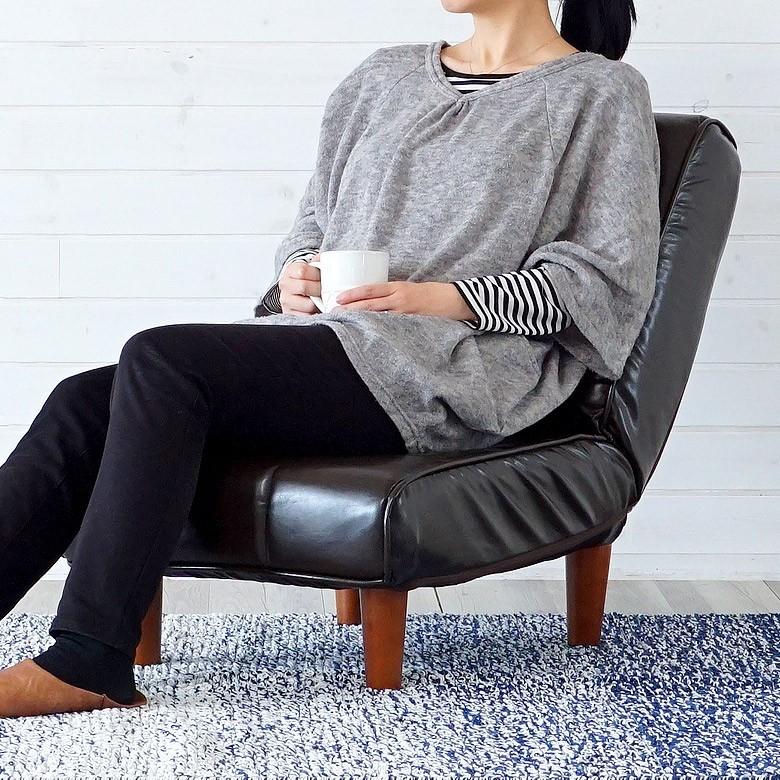 2WAYフロアソファ 座椅子 脚付き ローソファ 1人掛け 男前 こたつ 炬燵 91071 | ブランド登録なし | 13