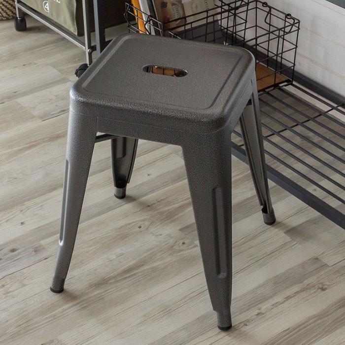 スタッキングOK スチール製 メタリックスツール 積み重ね 西海岸 ダイニング シンプル 91073 | ブランド登録なし | 01